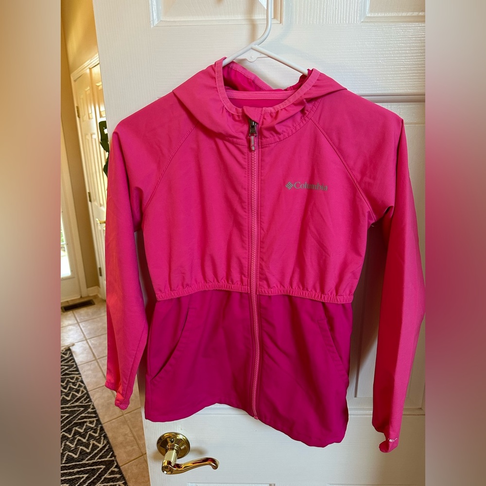 Girls Columbia windbreaker jacket